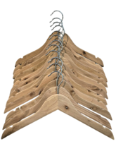 12 Wood Hangers Small 10.5&quot; Notch to Notch (12.5&quot;) Children Tanks Underg... - $14.85