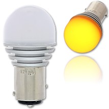 #1157 Amber LED 12V Park Tail Light Brake Stop Turn Signal Lamp Bulb EACH 7x6.3 - £8.60 GBP
