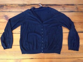 Gap Black Cotton Rayon Blend Womens Button Up Lightweight Sweater Cardig... - £19.97 GBP