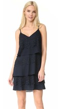 Diane Von Furstenberg DVF Livona Lace Dress Navy Blue SIZE 0 Tiered Layer   - $67.32