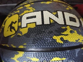 AND1 MINI Camouflage BASKETBALL MINI SIZE - 22.5&quot; Colors Black, Gray &amp; Y... - £9.54 GBP