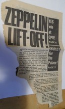 Led Zeppelin Collection Vintage Paper Reviews 1970&#39;s For Framing Vintage... - £27.77 GBP