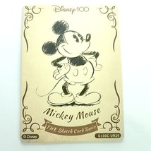 Mickey Mouse Card Fun Wood Sketch Card Disney 100 Anniversary Carnival UR26 - $19.34