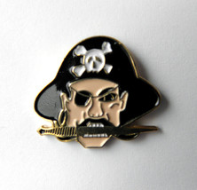 Pirate Captain Eye Patch Caribb EAN Cross Bones Lapel Pin Badge 1 Inch - £4.35 GBP