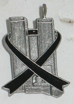 World Trade Center Twin Towers Black Ribbon 9/11 Pin Tie Tack Costume Je... - $8.91