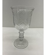 AVON Vintage Heart &amp; Diamond Fostoria Loving Cup Perfumed Candleholder 1... - $23.01 CAD