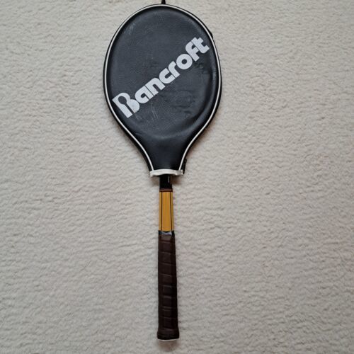 Bancroft Mach 1 Wood Graphite Tennis Racquet with Head Cover Vintage Great Shape - $38.65