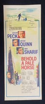 Behold A Pale Horse Original Insert Movie Poster Gregory Peck - £34.89 GBP