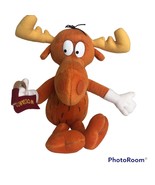 Bullwinkle Moose Plush Stuffed Animal Wassamotta U. Flag No Tag Toy Gift... - £11.41 GBP