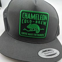 Rare Chameleon Cold-Brew Coffee SnapBack Chameleon Green Trucker Hat Cap - $48.10