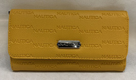 New Nautica Mustard Yellow Cornbread Trifold Woman’s Wallet KG - $49.50