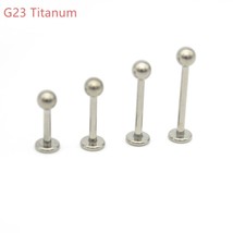 G23 Titanium Lip Stud Labrets Rings Ear Studs Tragus Body Piercing Jewelry Monro - £40.25 GBP