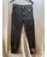 levi 505 black jeans 32x32 VTG distressed destoyed 90s - $16.20