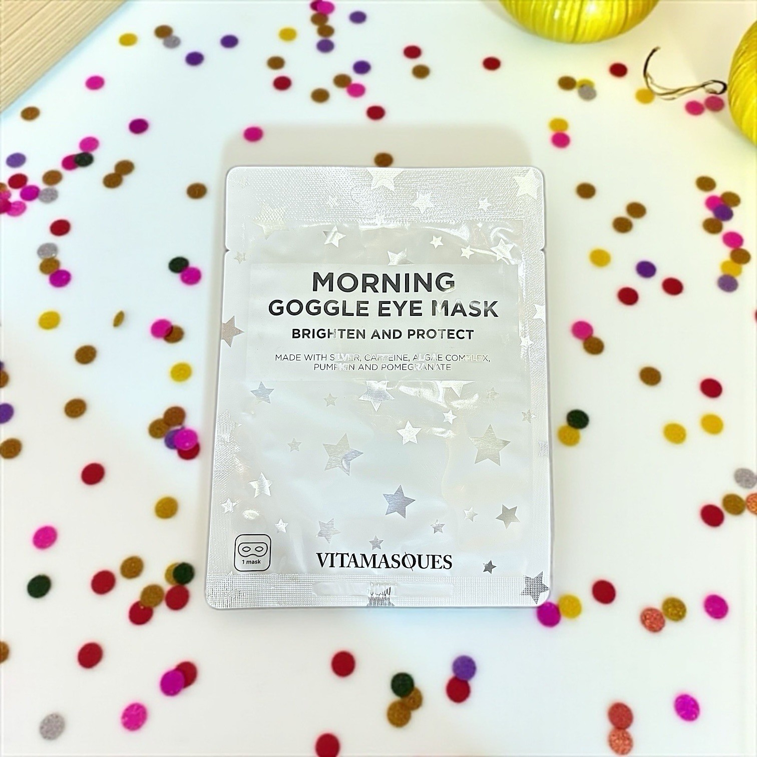 Vitamasques Stars Goggle Eye Mask Brighten & Protect 0.34 Oz New- 1 Mask - NIP Item image 14