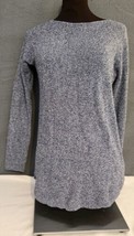 Talbots Sweater Sz XS Heather Navy Blue Cotton Rayon Cashmere Blend Wome... - $21.95