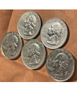 Washington Quarters -Sue Lot Of  5 - 1992 Thru 1996 - $24.70