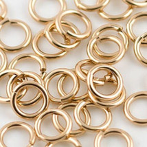 14k Gold Filled 18ga 5mm Open Jump Rings 10pcs - £7.89 GBP