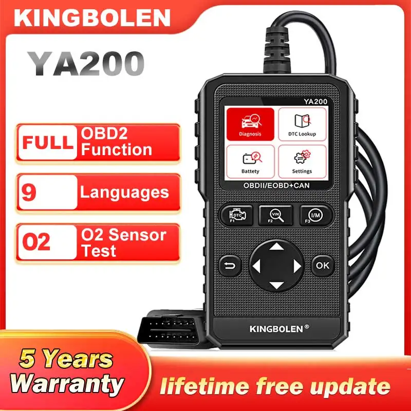 BOLEN YA200 OBD2 Code Reader  Car Scanner DTC Lookup Voltage Test  Diagnostic To - £68.76 GBP