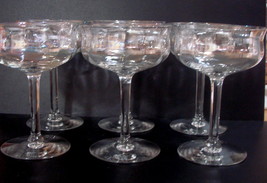 Set of 6 Vintage Iridescent Champagne/Dessert/Cocktail Glasses - £55.14 GBP