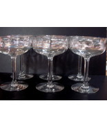 Set of 6 Vintage Iridescent Champagne/Dessert/Cocktail Glasses - $69.00