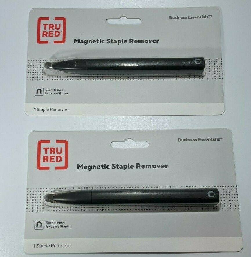 Primary image for Staple Remover With Rear Magnet, Black (TR58086) (2 Pack)