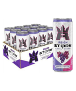 REIGN Storm Clean Energy Drink Harvest Grape 12 Fl Oz Cans Pack of 12 - £27.51 GBP