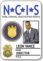 LEON VANCE, Director of NCIS Magnetic Fastener Name Badge Halloween Cost... - $16.99