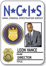 LEON VANCE, Director of NCIS Magnetic Fastener Name Badge Halloween Cost... - £13.27 GBP