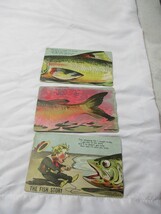 3 Antique Fish Postcards lot - $49.49