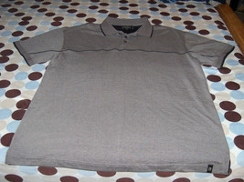 Bronson Gray with Black Stripe Polo Shirt Size XL Mens NWOT - £13.30 GBP