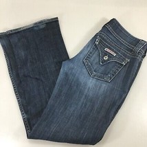 Hudson Womens 28 Blue Jeans Denim Distressed Low-Rise Boot Cut 31 x 30 - £23.86 GBP