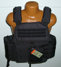 NEW Tactical Vital Modular MOLLE Plate Armor Carrier Vest - SWAT BLACK - $98.95