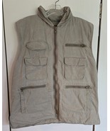 Vtg Mens XL Banana Republic Khaki Tan Utility Cargo Hoodie (Hidden Hood)... - $39.39 CAD