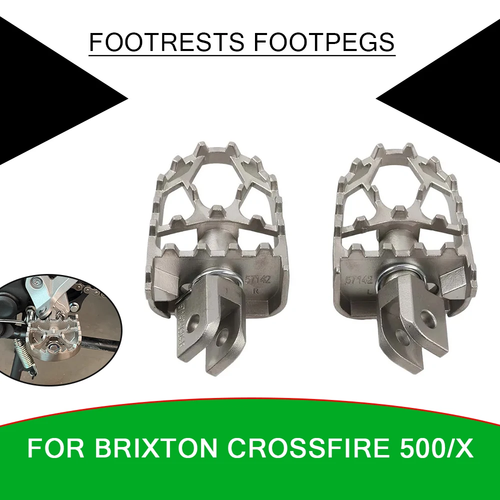 Motorcycle Footrests Footpegs Foot Rests Pegs Plate Pedal For Brixton Cr... - £58.83 GBP