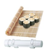 Easy Sushi Roller Mold with Bamboo sushi mat Diy Sushi Making Kit Machin... - $18.65
