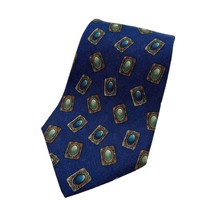 METROPOLITAN MUSEUM OF ART Blue Tie Picture Frame Silk Necktie - £7.19 GBP