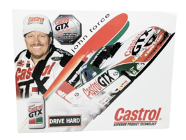 John Force Castrol GTX Drive Hard 1999 Official NHRA Souvenir 11&quot; X 8.5&quot;... - $8.90