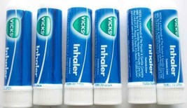 6x Vicks Inhaler for Nasal Congestion Cold Blocked Nose Fast Relief, Fre... - £10.50 GBP