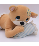 Precious Moments 12&quot; Brown Bear Pillow Musical Wish Upon A Star Head Mov... - £19.46 GBP