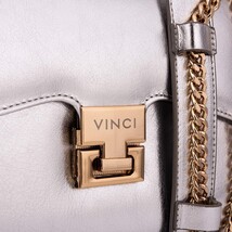 The Ege Silver Leather Handbag image 6