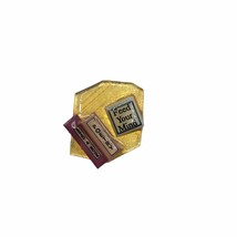 Vintage Book Pin By Lucinda Feed Your Mind Pin Brooch - $211.42 MXN