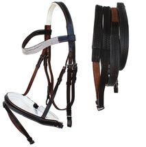 English All-Purpose Black Leather English Bridle Reins FULL 803RT01 - $49.99