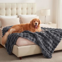 Waterproof Pet Blanket Faux Fur Throw Blankets For Large Dogs Bed Cover Thick Re - $42.99