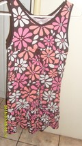 Faded Glory Sun Dress Size 14 16 Double Ruffled V Neck 100% Cotton Pre Owned     - £0.00 GBP