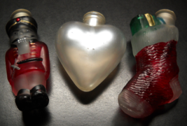 Old World Christmas Christmas Tree Glass Light Bulb Covers Lot 05 Heart Stocking - £15.66 GBP