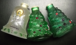 Old World Christmas Christmas Tree Glass Light Bulb Covers Lot 06 Angel ... - £15.72 GBP