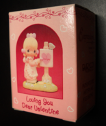 Enesco Precious Moments Collection 1989 Loving You Dear Valentine Girl A... - £6.28 GBP