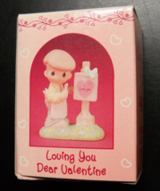 Enesco Precious Moments Collection 1989 Loving You Dear Valentine Boy Ar... - £6.24 GBP