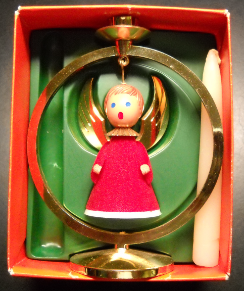 Christmas Angel Candle Holder Scandinavian Fifth Avenue Scottsdale West Germany - $8.99