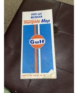 1971 Edition GULF Ohio and Michigan Tourgide Travel Road Map~Box HK - £4.26 GBP